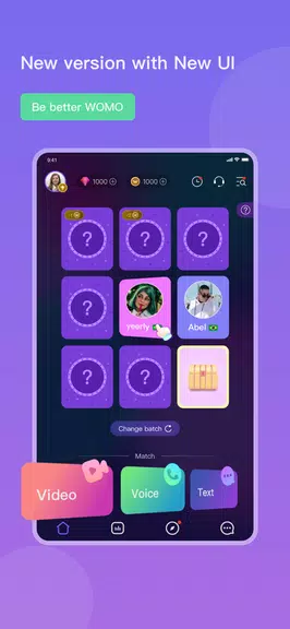 WOMO-Meet Funny Friends স্ক্রিনশট 0