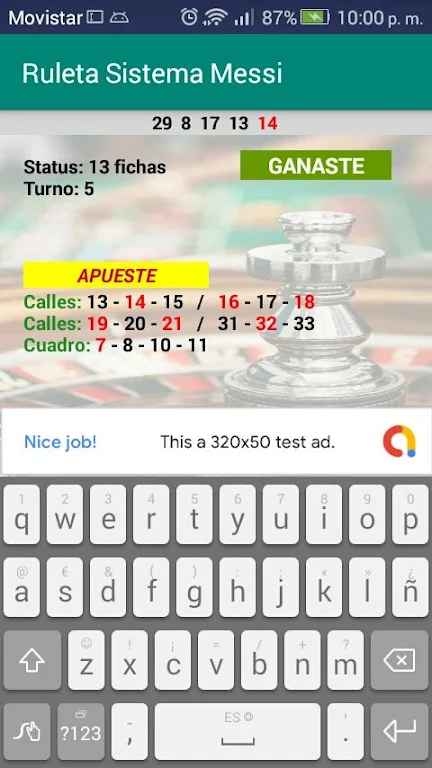 Roulette Messi System Captura de tela 0