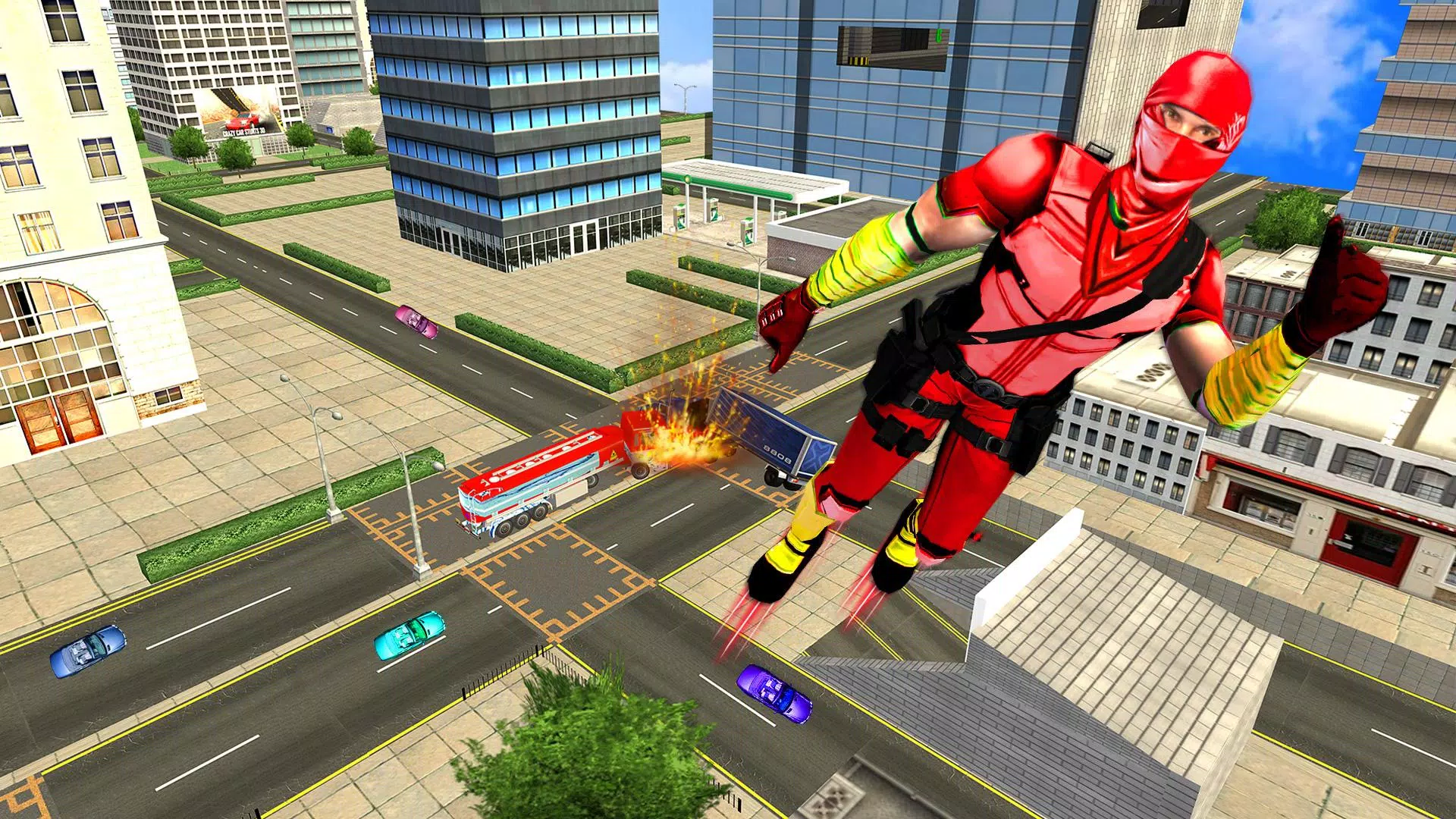 Flying Ninja Hero Crime Chase Tangkapan skrin 0
