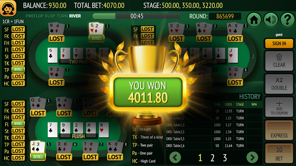 Bet on Poker Captura de pantalla 3