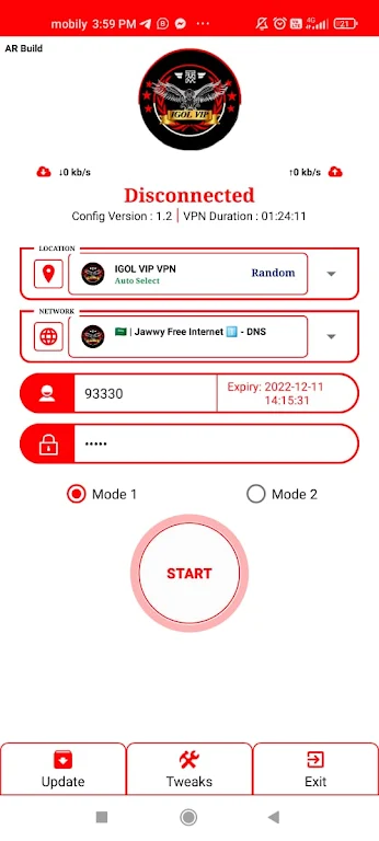 IGOL VIP - VPN Tangkapan skrin 0