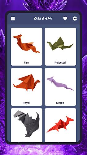 Origami dragons Captura de tela 0