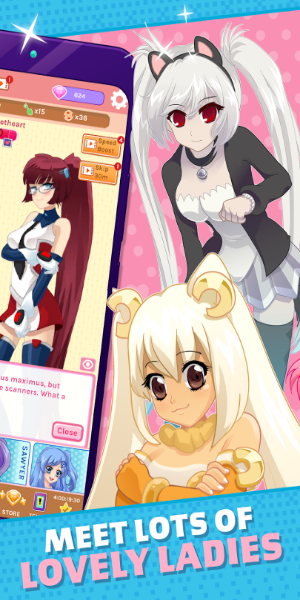 Crush Crush - Idle Dating Sim 螢幕截圖 1