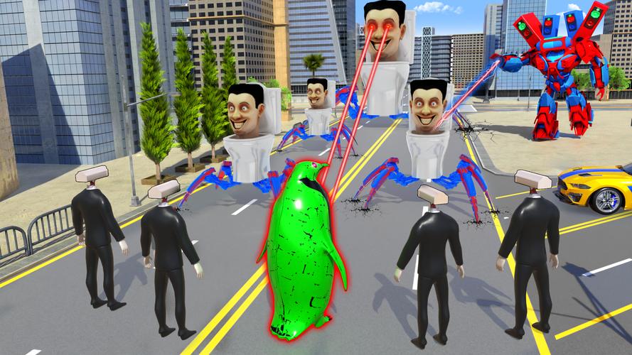 Toilet Monster Robot Games 螢幕截圖 2