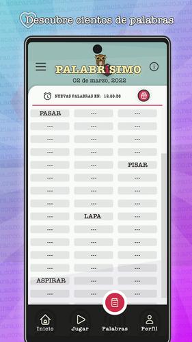 PALABRÍSIMO: busca palabras Ekran Görüntüsü 1