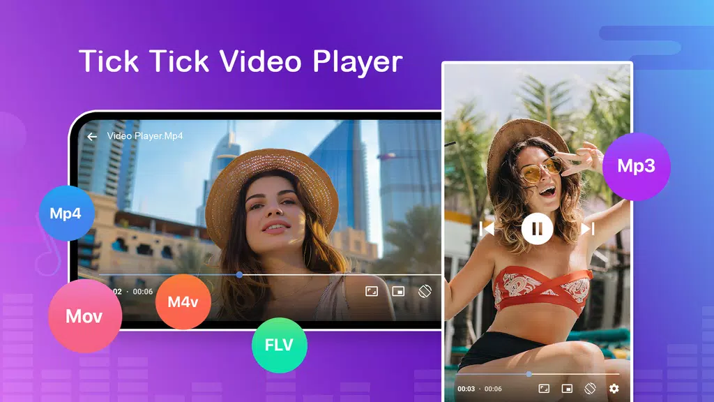 Tick-Tick Video Player Tangkapan skrin 0