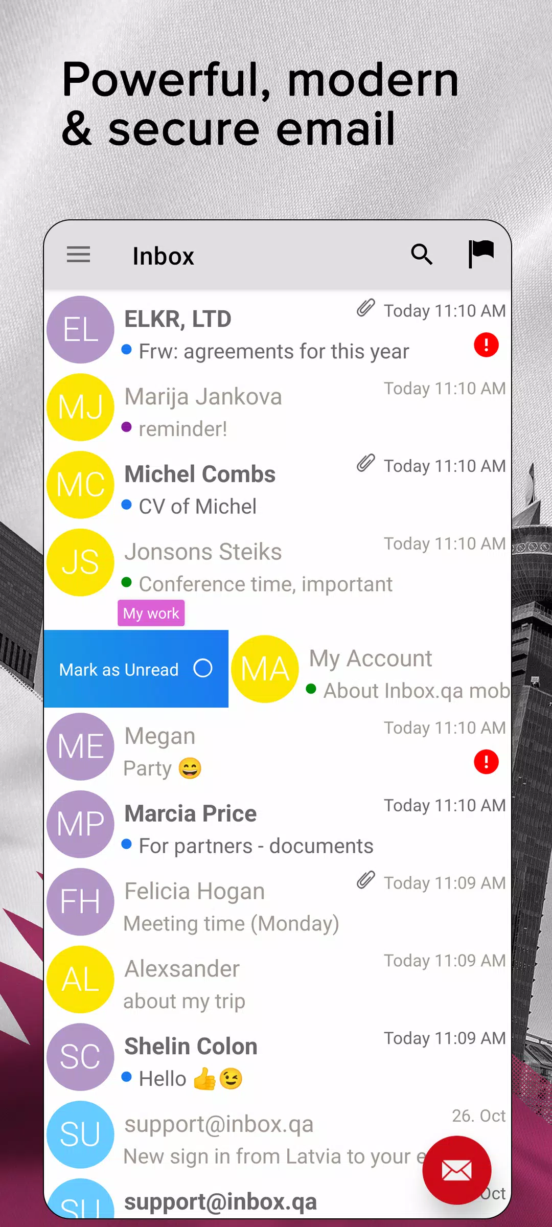 Inbox.qa email 螢幕截圖 0