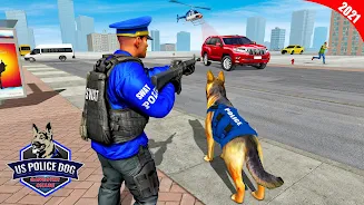 US Police Dog Crime Chase Game Schermafbeelding 2