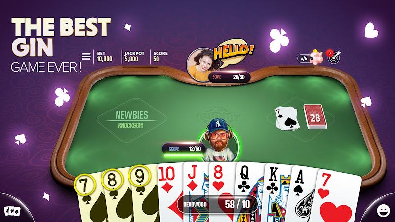 Gin Rummy Extra - Online Rummy Zrzut ekranu 0