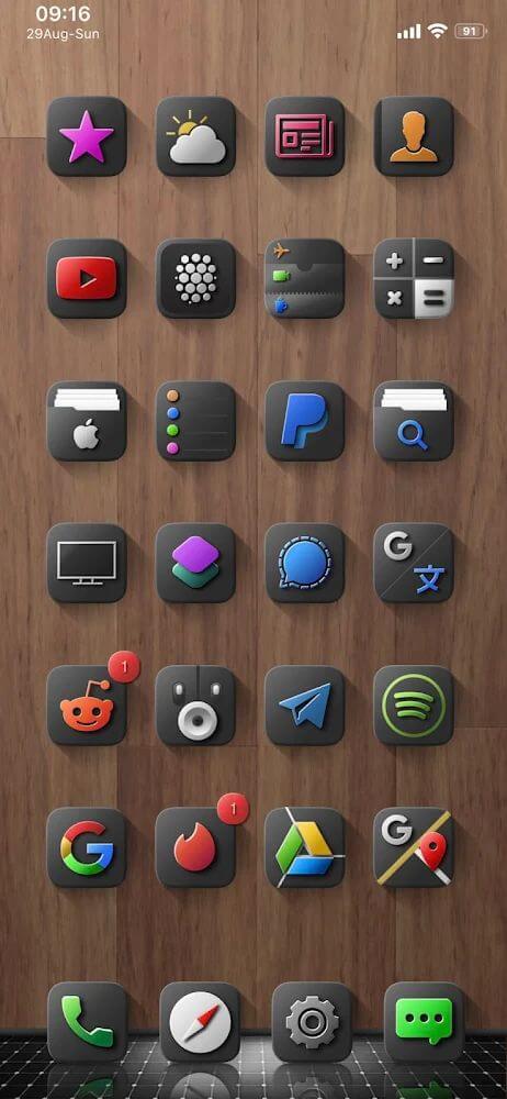 Schermata Shiiny Icon Pack Mod 2