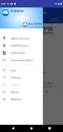 AirVPN Eddie Client GUI Ảnh chụp màn hình 1