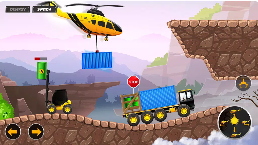 JCB Construction Truck Games Скриншот 3