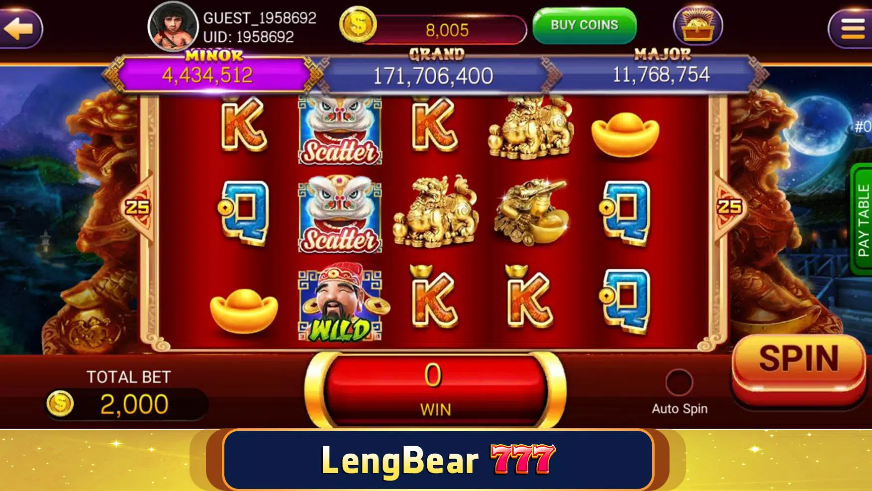 LengBear 777 - Khmer Games Captura de tela 0