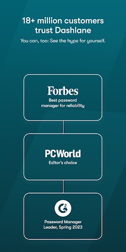 Dashlane - Password Manager ဖန်သားပြင်ဓာတ်ပုံ 0