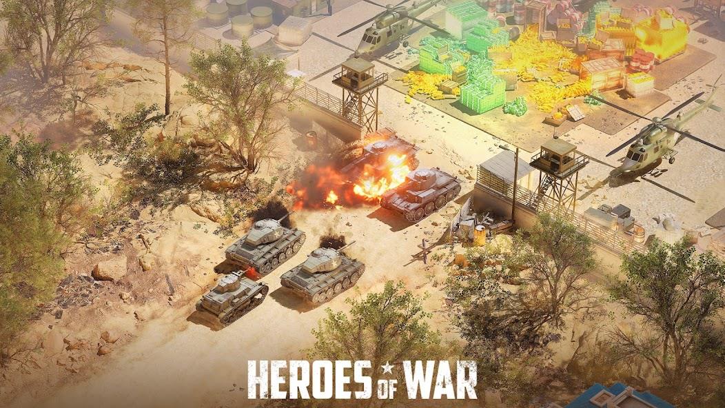 Schermata Heroes of War: Idle army game Mod 1