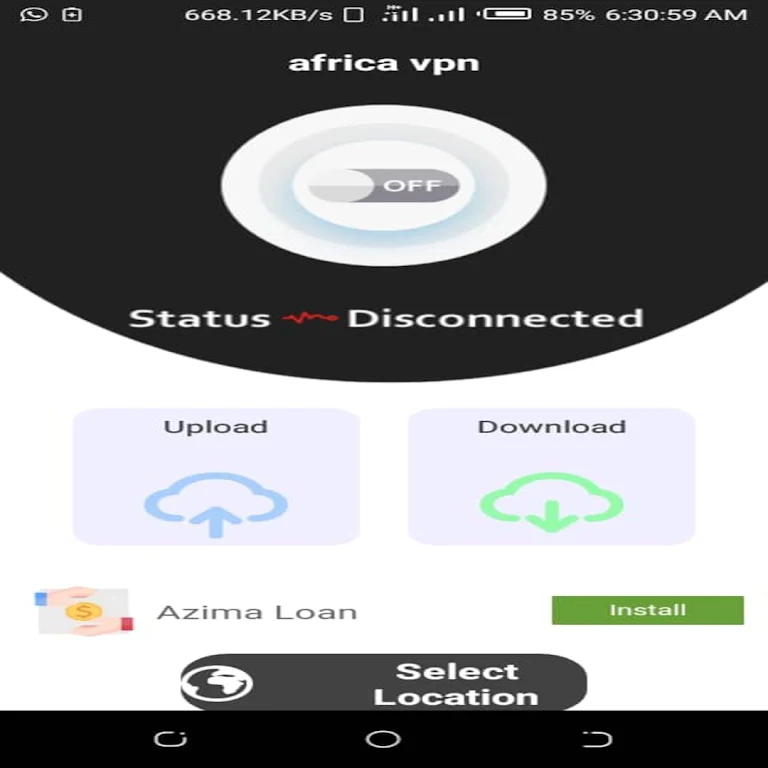 AFRICA VPN スクリーンショット 3