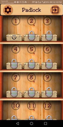 Open The Lock(padlock puzzle) スクリーンショット 0