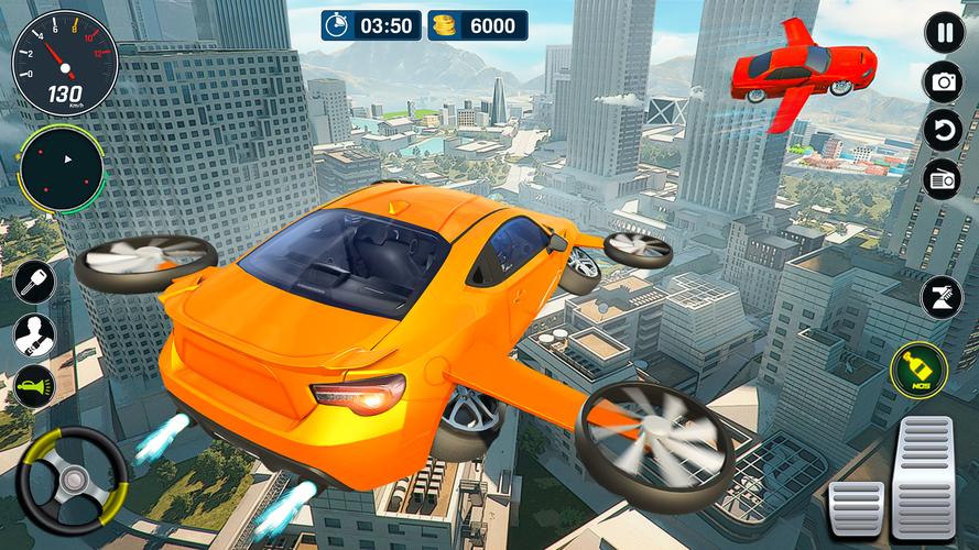 Flying Car Simulator: Car Game Tangkapan skrin 2