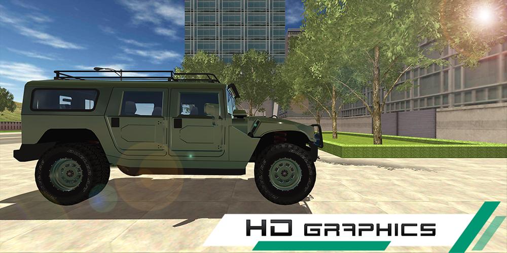 Hummer Drift Car Simulator 螢幕截圖 1