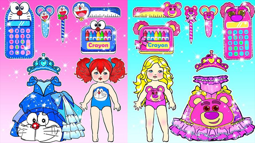 Paper Dolls Diary DIY Dress Up Schermafbeelding 2