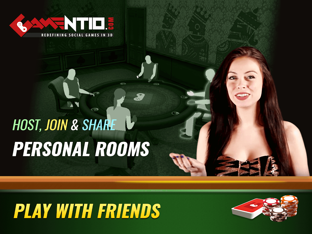 Gamentio 3D: Poker Teenpatti R Tangkapan skrin 2