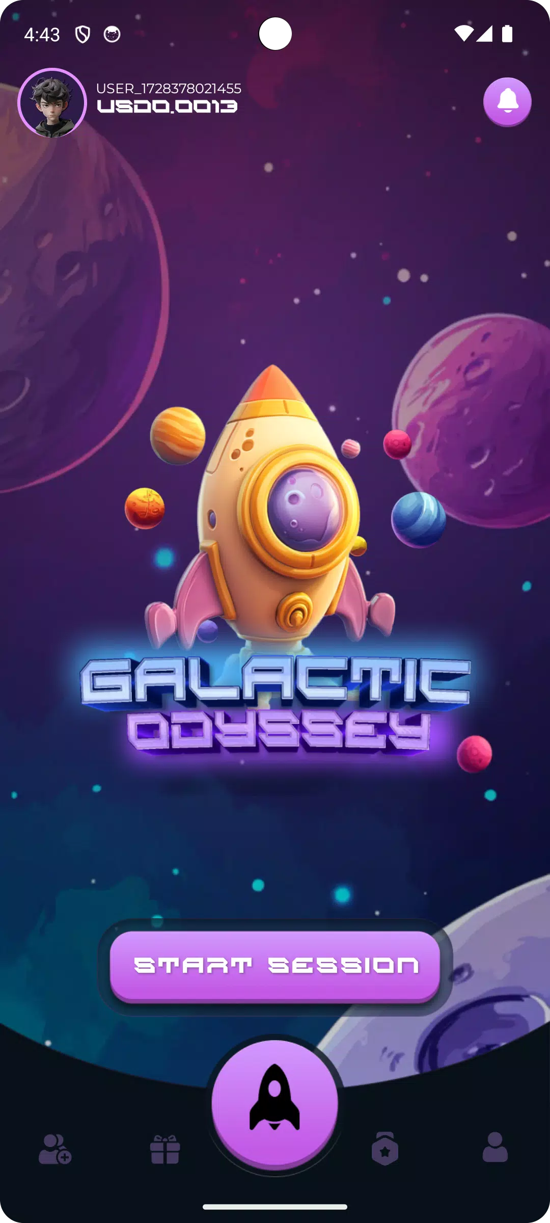 Galactic Odyssey Tangkapan skrin 1