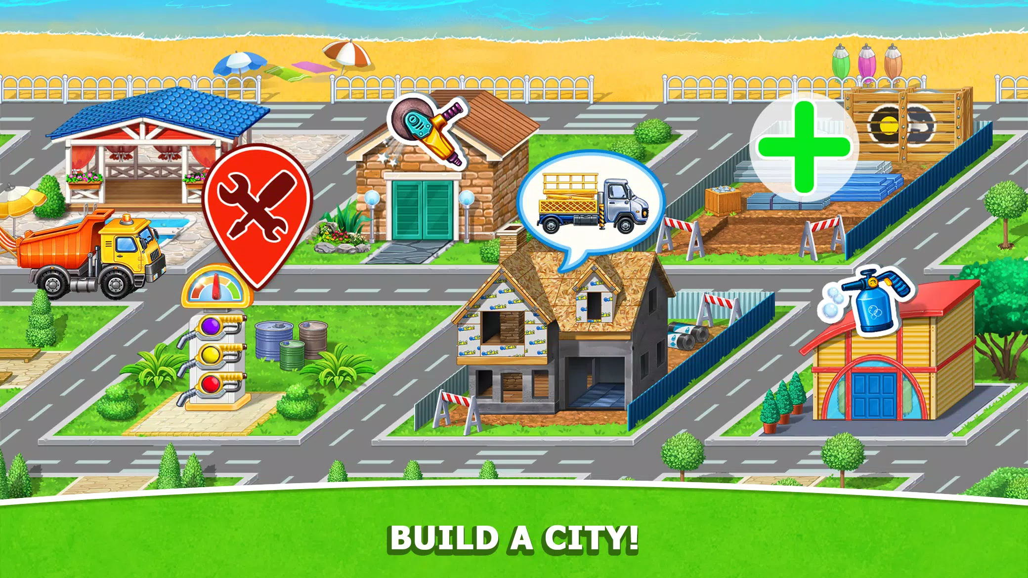 Kids Truck: City Builder Games Zrzut ekranu 0