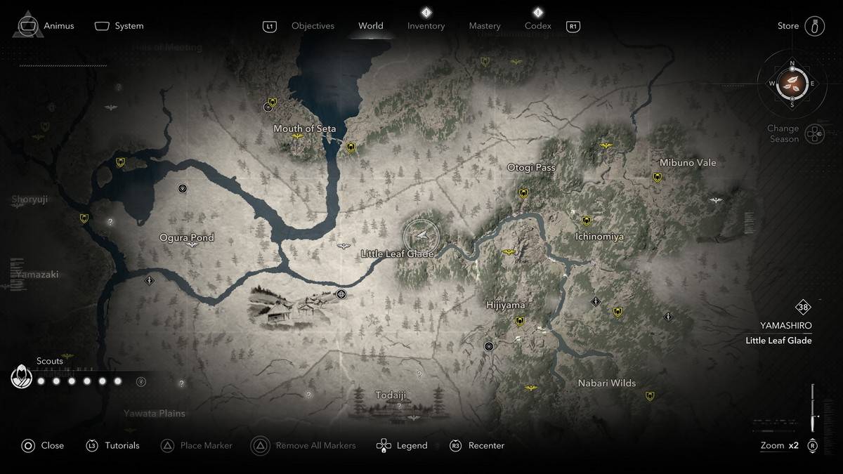 Posizione del Macaque Leggendario Sumi-E in Assassin's Creed Shadows