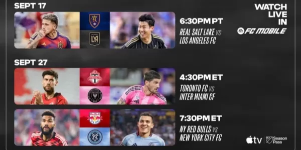 EA Sports FC Mobile to Stream Three MLS Matches in September