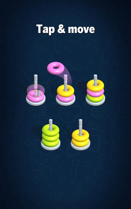 Hoop Sort Puzzle: Color Ring 스크린샷 0