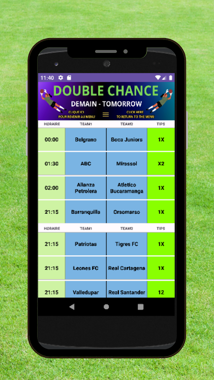 Football Double Chance Tangkapan skrin 1