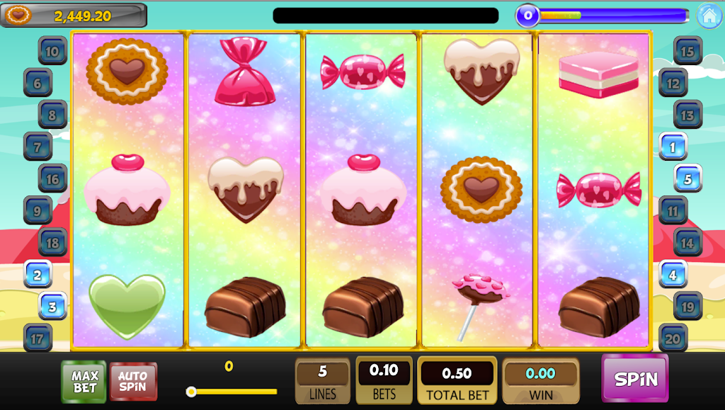 Candy Sweet Slot machine স্ক্রিনশট 0