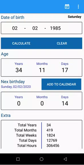 Age Calculator Zrzut ekranu 0