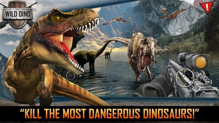 Real Dinosaur Shooting Games Tangkapan skrin 0