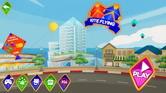 Pipa Layang Kite Flying Game 스크린샷 0