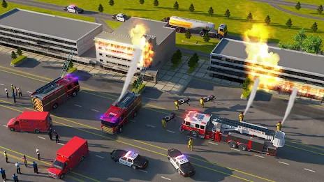 911 Rescue Fire Truck 3d Games Capture d'écran 1