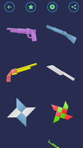 Origami Weapons: Swords & Guns Schermafbeelding 2