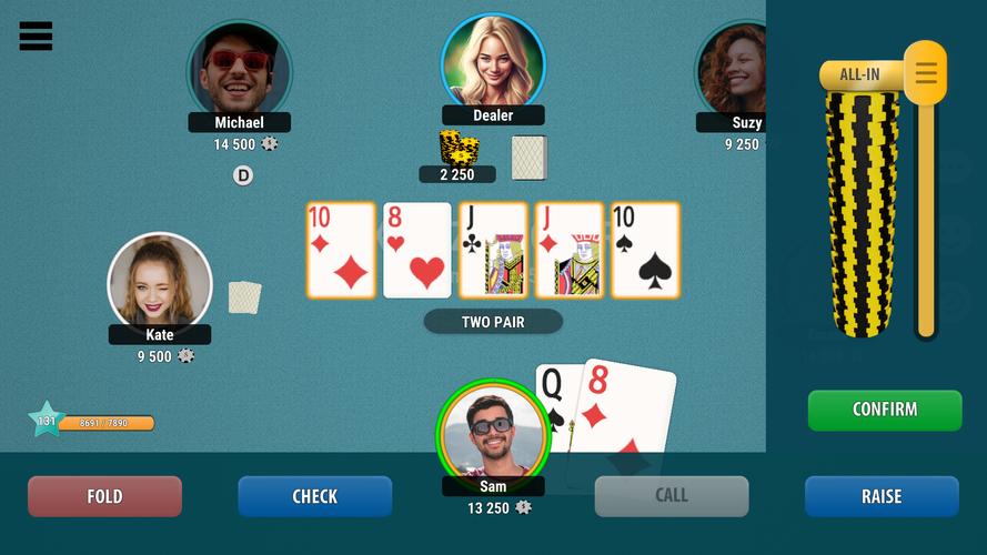 Kindza Poker ภาพหน้าจอ 2