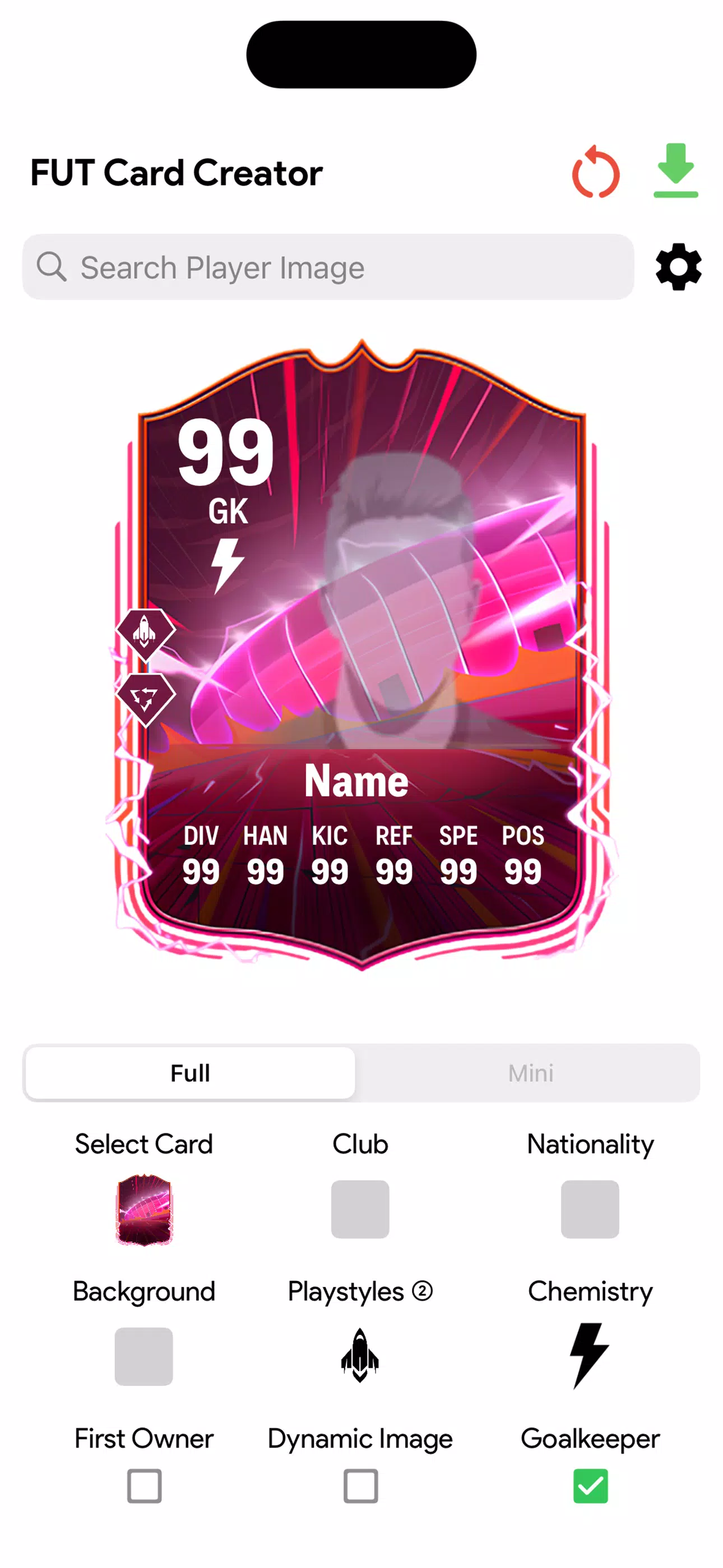 FC Card Creator 25 スクリーンショット 1
