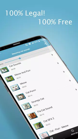 Meowing Cat Sounds Ringtones Schermafbeelding 2