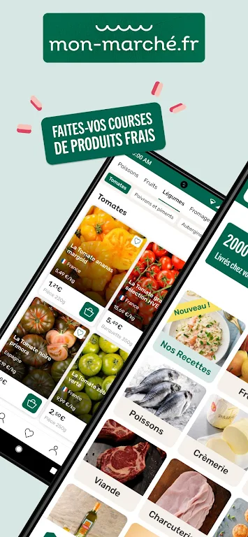 mon-marché : courses en ligne Ảnh chụp màn hình 0