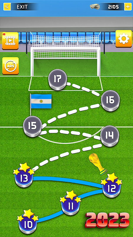 Schermata World Football Games Offline 2