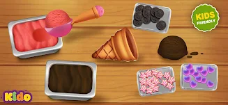 Ice Cream Making Game For Kids स्क्रीनशॉट 1