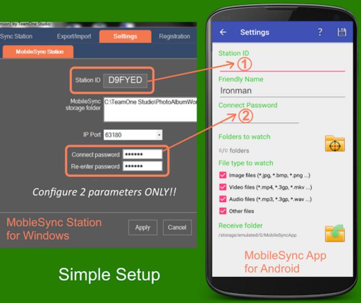 Schermata MobileSync App - Remote Access 2