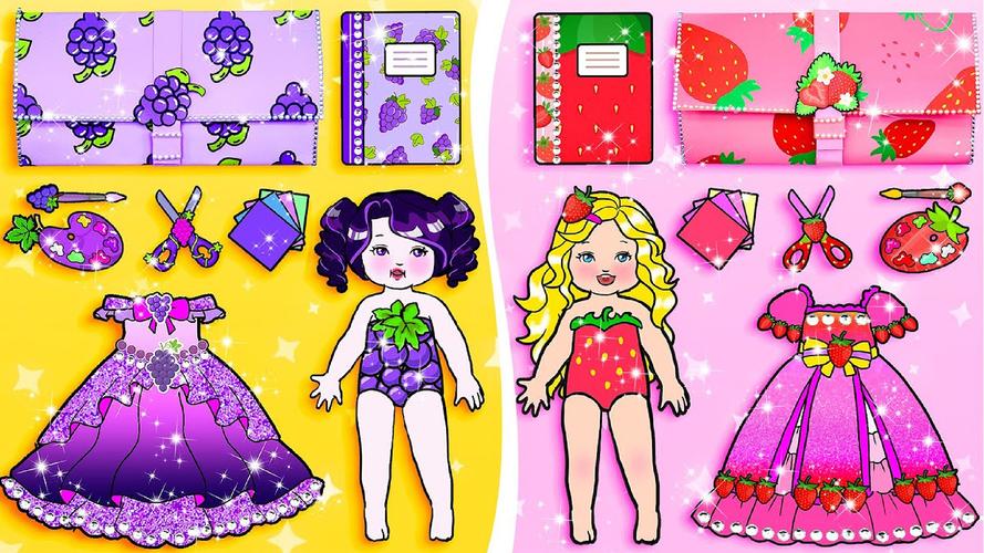 Paper Dolls Diary DIY Dress Up Schermafbeelding 0