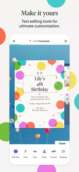 Evite: Email & SMS Invitations 螢幕截圖 0