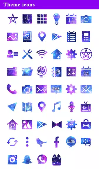 Galaxy Yin-yang Theme ဖန်သားပြင်ဓာတ်ပုံ 3