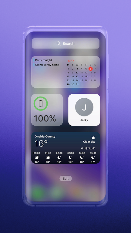 Widgets: ios 17 theme Capture d'écran 2