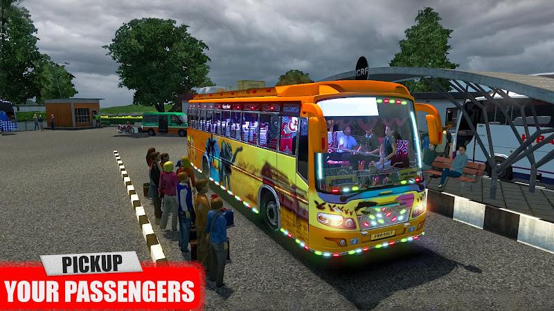 Euro Coach Bus Driving Games স্ক্রিনশট 1