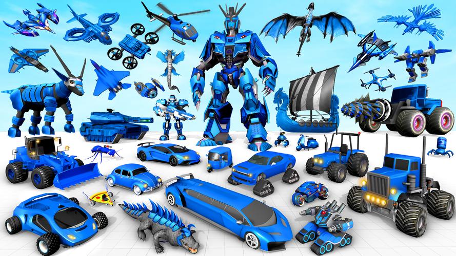 ヤギロボットカーゲーム: ロボット変身＆格闘ゲーム スクリーンショット 2